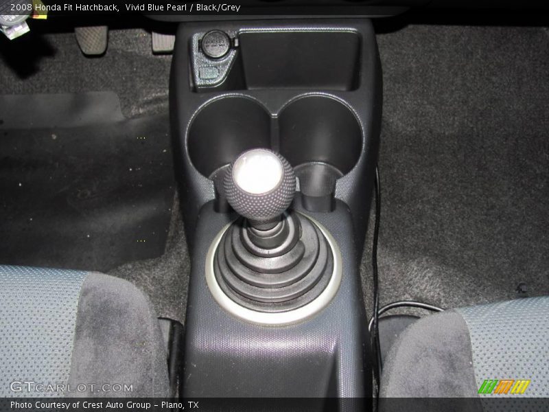 Vivid Blue Pearl / Black/Grey 2008 Honda Fit Hatchback