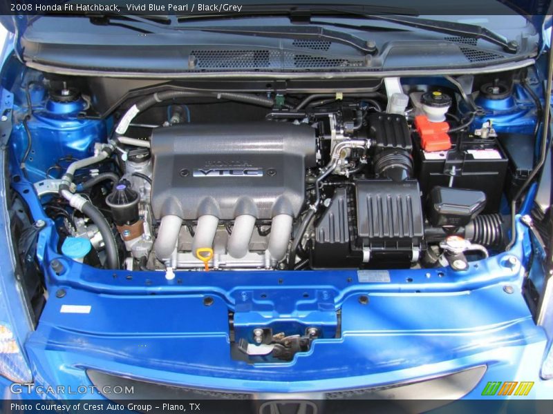 Vivid Blue Pearl / Black/Grey 2008 Honda Fit Hatchback
