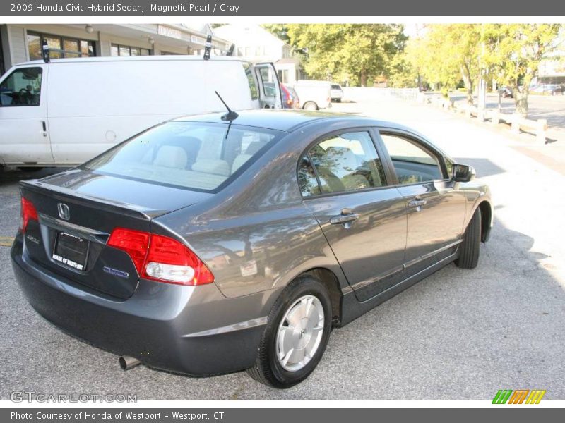 Magnetic Pearl / Gray 2009 Honda Civic Hybrid Sedan