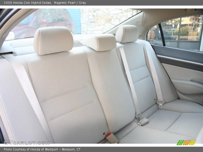 Magnetic Pearl / Gray 2009 Honda Civic Hybrid Sedan