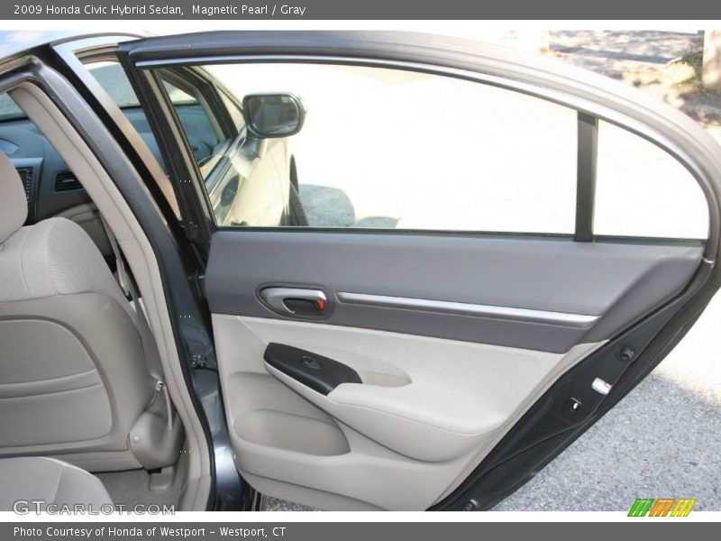 Magnetic Pearl / Gray 2009 Honda Civic Hybrid Sedan
