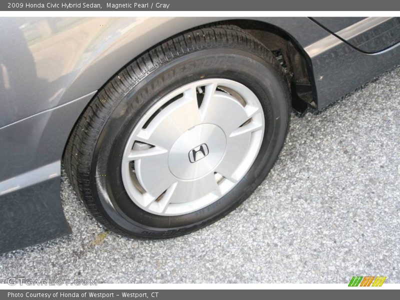 Magnetic Pearl / Gray 2009 Honda Civic Hybrid Sedan