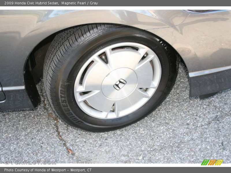 Magnetic Pearl / Gray 2009 Honda Civic Hybrid Sedan