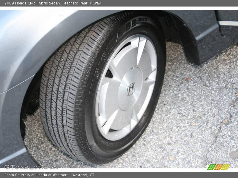 Magnetic Pearl / Gray 2009 Honda Civic Hybrid Sedan