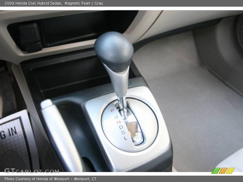 Magnetic Pearl / Gray 2009 Honda Civic Hybrid Sedan