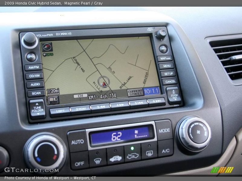 Magnetic Pearl / Gray 2009 Honda Civic Hybrid Sedan