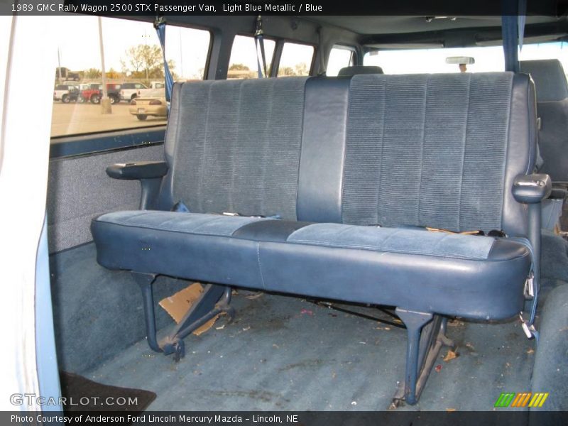 Light Blue Metallic / Blue 1989 GMC Rally Wagon 2500 STX Passenger Van