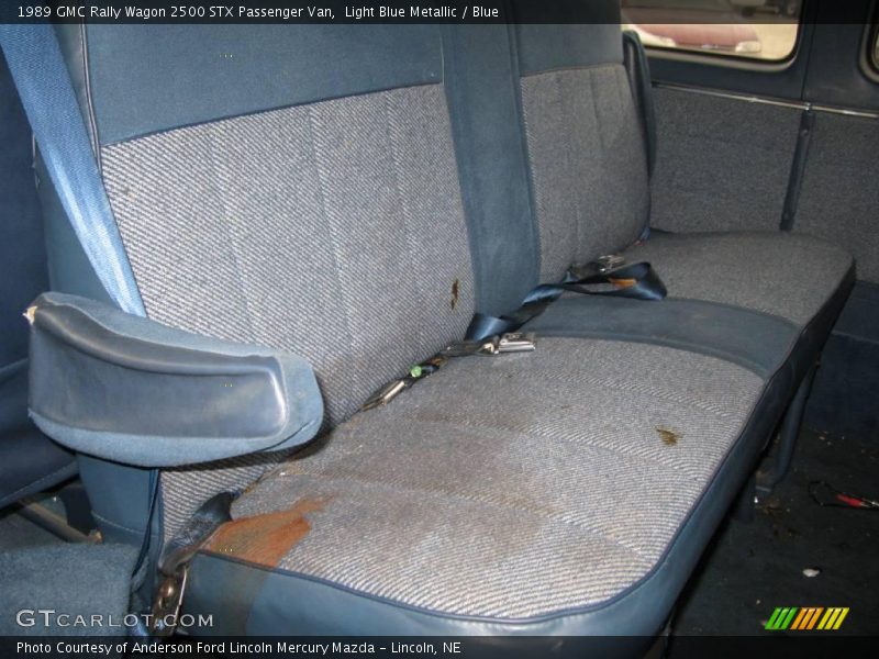 Light Blue Metallic / Blue 1989 GMC Rally Wagon 2500 STX Passenger Van