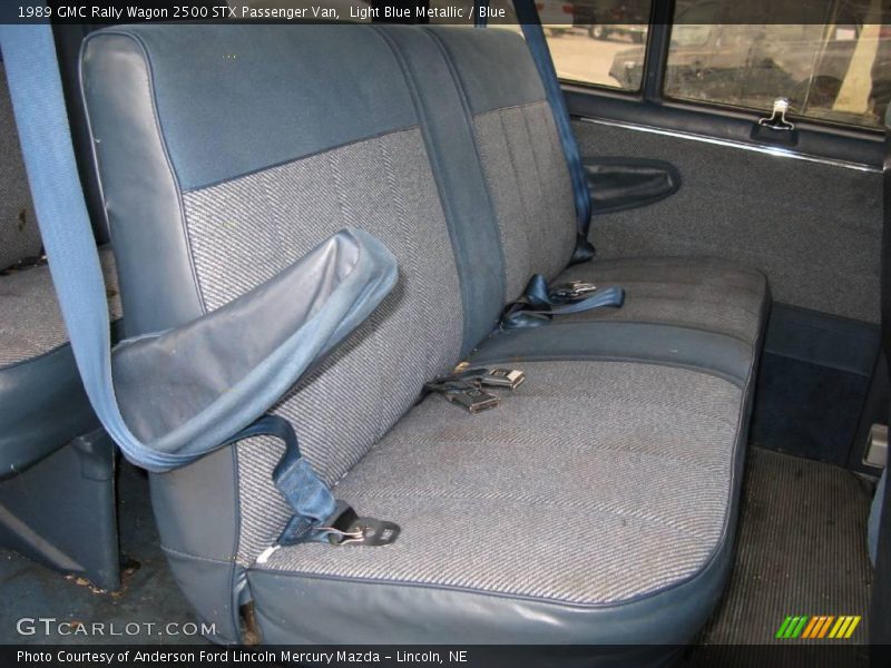 Light Blue Metallic / Blue 1989 GMC Rally Wagon 2500 STX Passenger Van