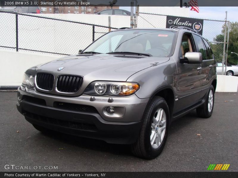 Sterling Grey Metallic / Beige 2006 BMW X5 3.0i