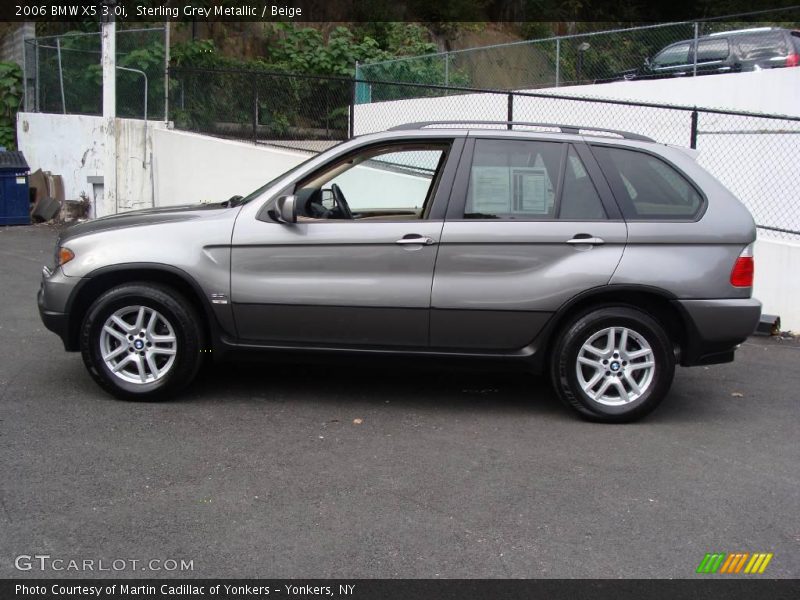 Sterling Grey Metallic / Beige 2006 BMW X5 3.0i