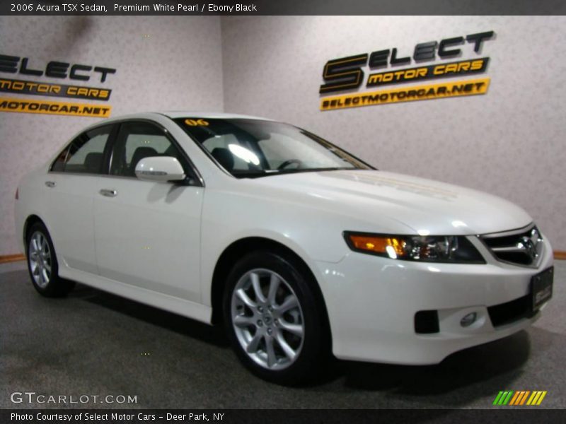 Premium White Pearl / Ebony Black 2006 Acura TSX Sedan