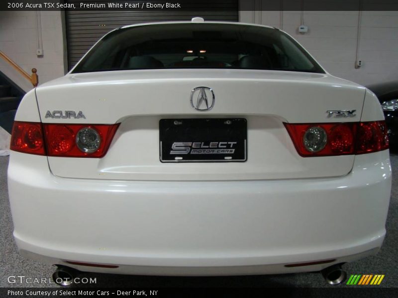 Premium White Pearl / Ebony Black 2006 Acura TSX Sedan