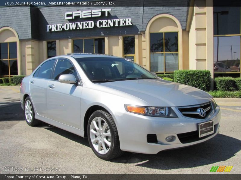Alabaster Silver Metallic / Ebony Black 2006 Acura TSX Sedan
