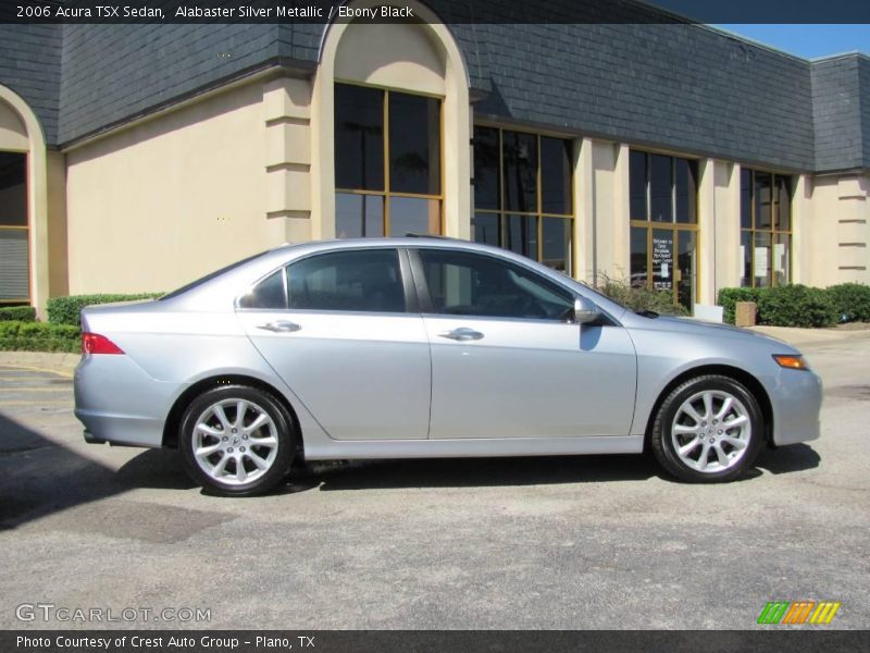 Alabaster Silver Metallic / Ebony Black 2006 Acura TSX Sedan