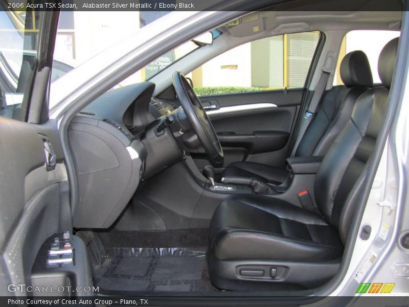 Alabaster Silver Metallic / Ebony Black 2006 Acura TSX Sedan