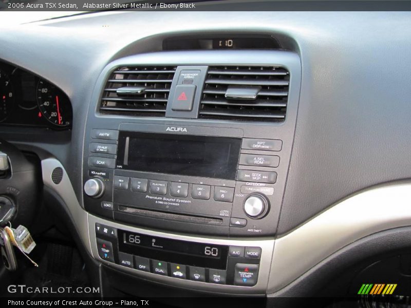 Alabaster Silver Metallic / Ebony Black 2006 Acura TSX Sedan