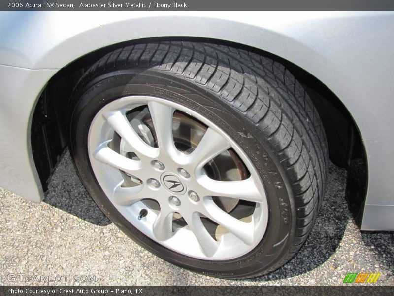 Alabaster Silver Metallic / Ebony Black 2006 Acura TSX Sedan