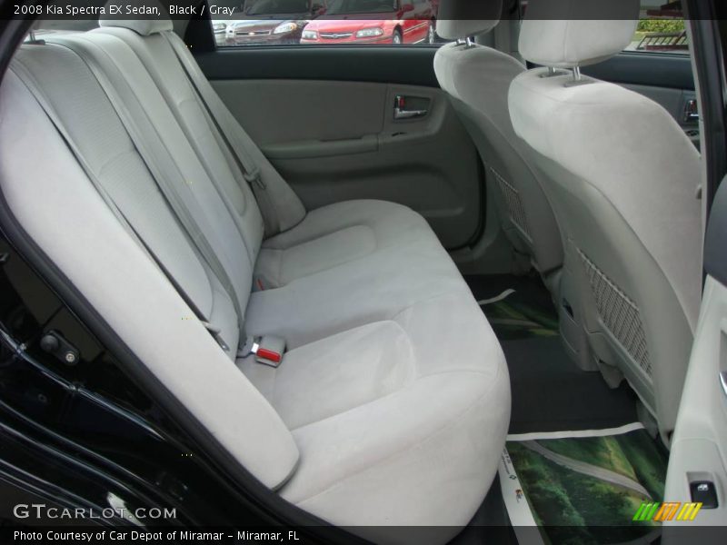 Black / Gray 2008 Kia Spectra EX Sedan