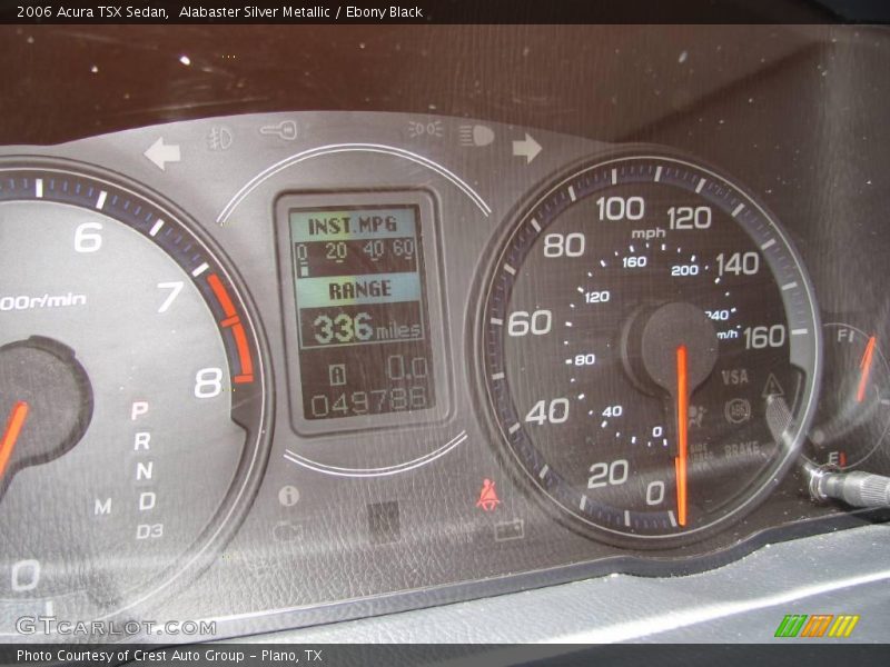 Alabaster Silver Metallic / Ebony Black 2006 Acura TSX Sedan