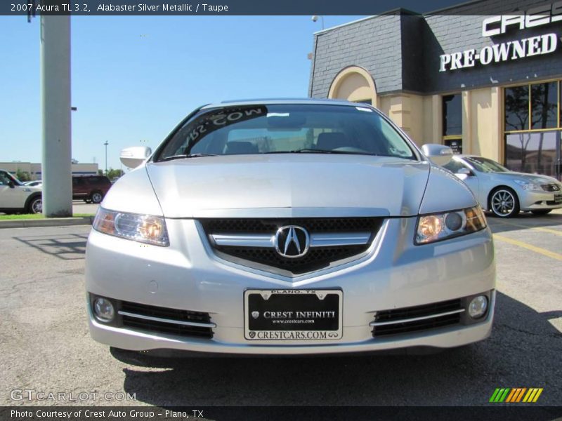 Alabaster Silver Metallic / Taupe 2007 Acura TL 3.2