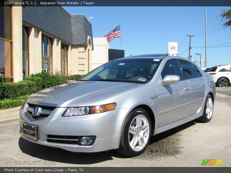 Alabaster Silver Metallic / Taupe 2007 Acura TL 3.2