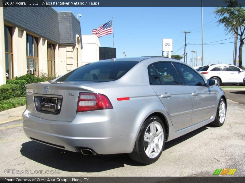 Alabaster Silver Metallic / Taupe 2007 Acura TL 3.2