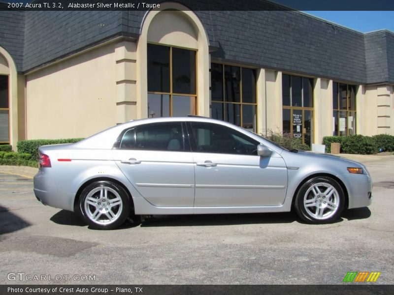 Alabaster Silver Metallic / Taupe 2007 Acura TL 3.2