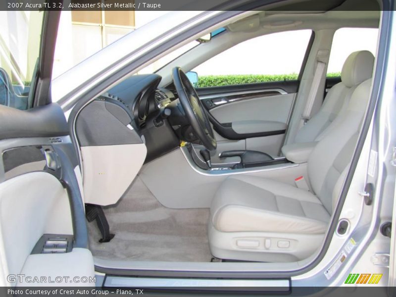 Alabaster Silver Metallic / Taupe 2007 Acura TL 3.2