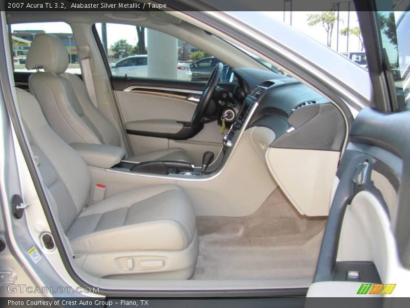 Alabaster Silver Metallic / Taupe 2007 Acura TL 3.2