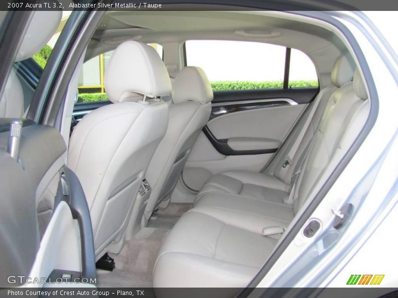 Alabaster Silver Metallic / Taupe 2007 Acura TL 3.2