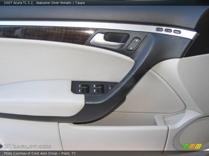 Alabaster Silver Metallic / Taupe 2007 Acura TL 3.2