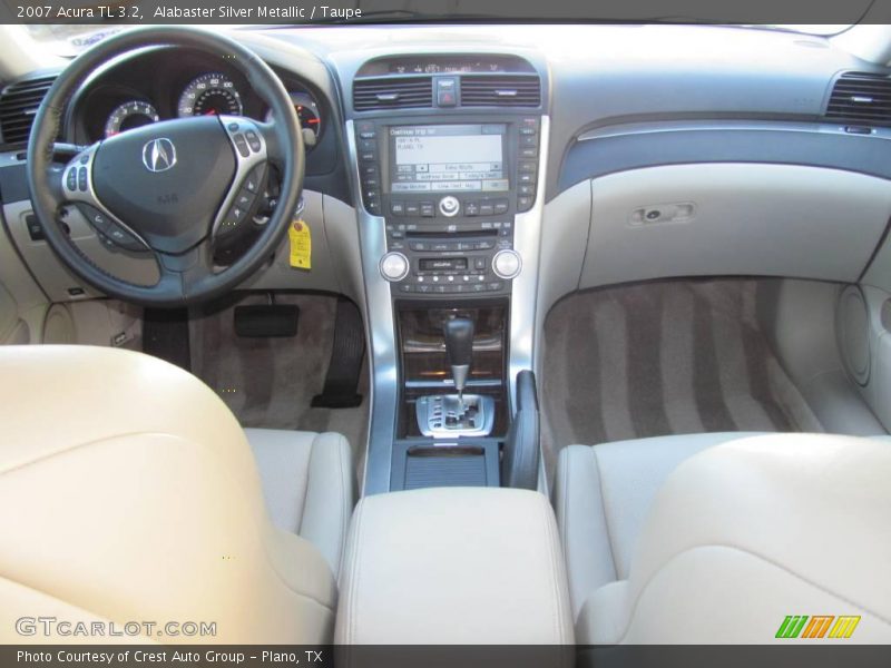 Alabaster Silver Metallic / Taupe 2007 Acura TL 3.2