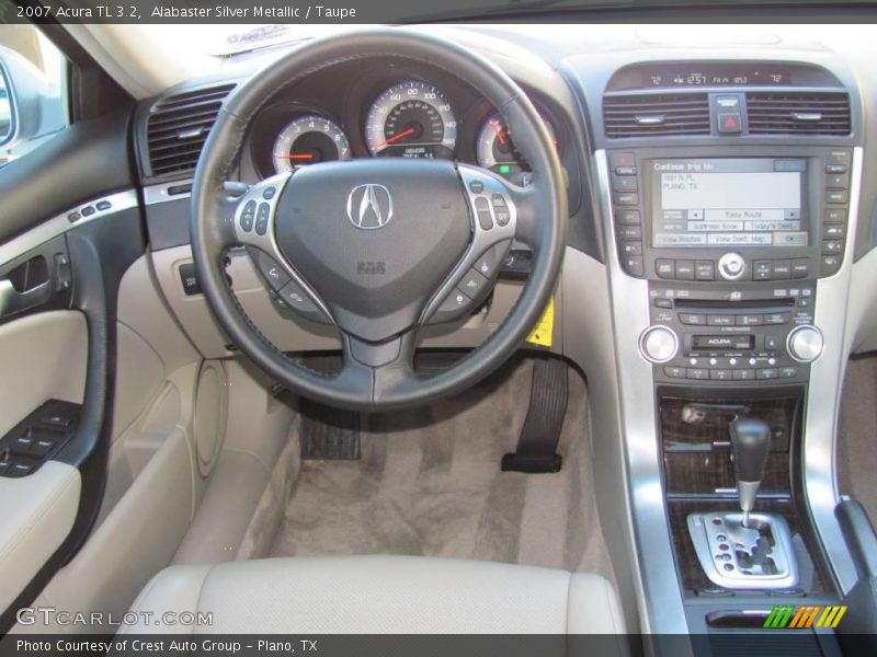 Alabaster Silver Metallic / Taupe 2007 Acura TL 3.2
