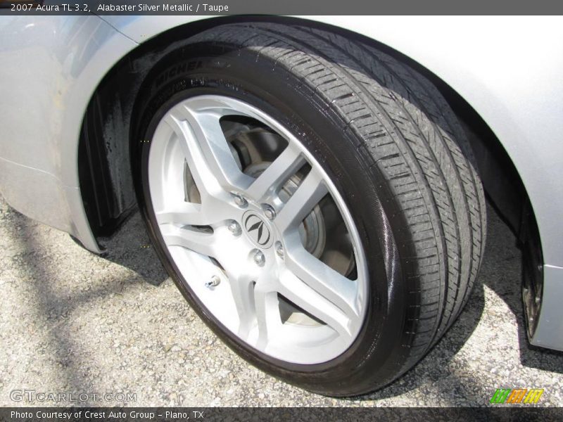 Alabaster Silver Metallic / Taupe 2007 Acura TL 3.2