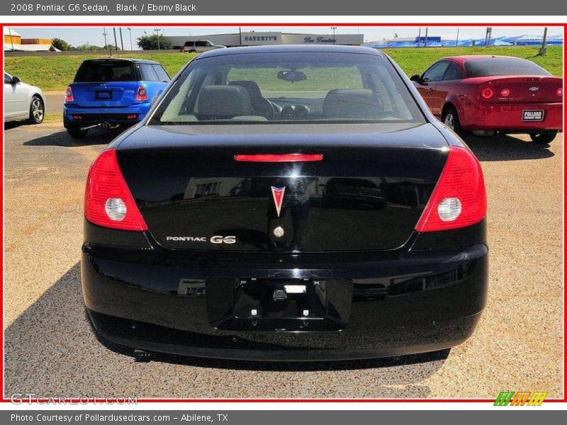 Black / Ebony Black 2008 Pontiac G6 Sedan