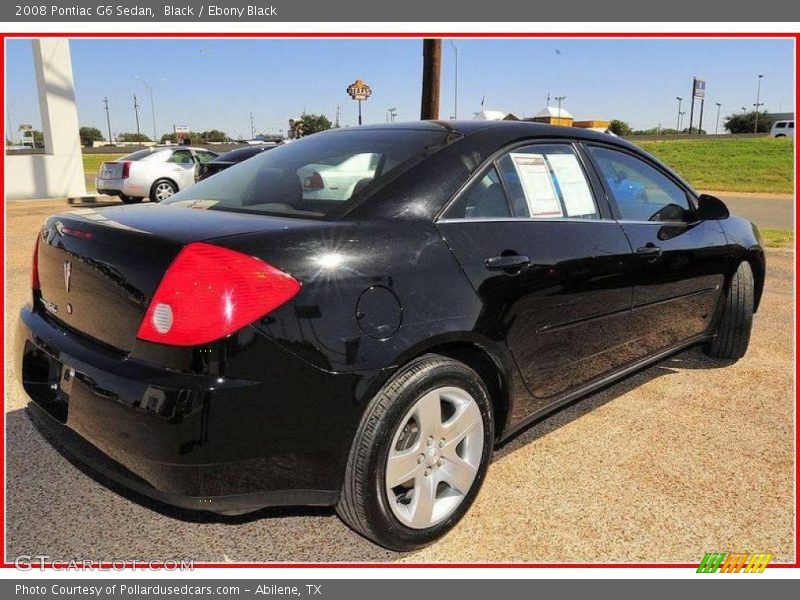 Black / Ebony Black 2008 Pontiac G6 Sedan