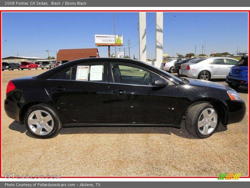 Black / Ebony Black 2008 Pontiac G6 Sedan