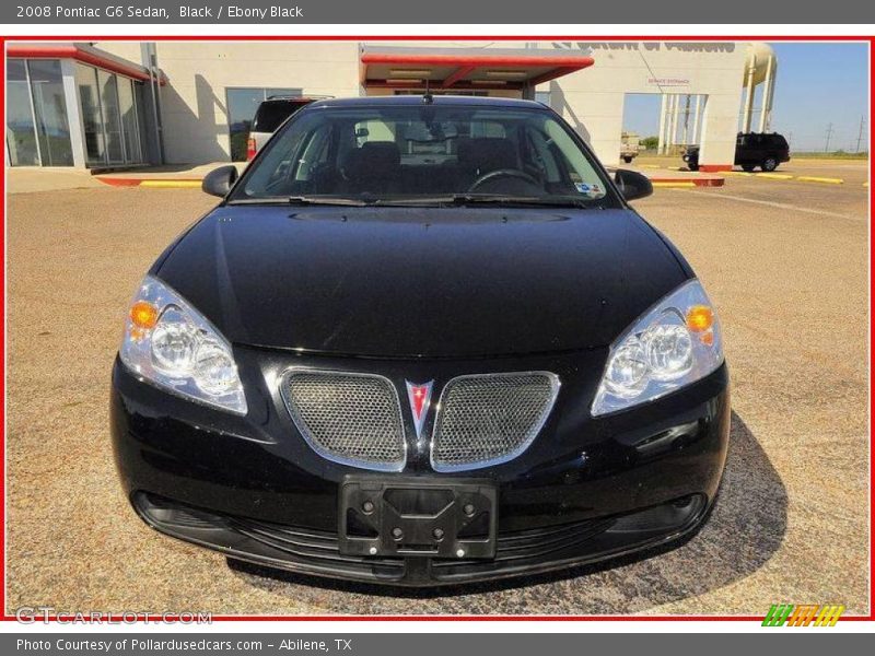 Black / Ebony Black 2008 Pontiac G6 Sedan