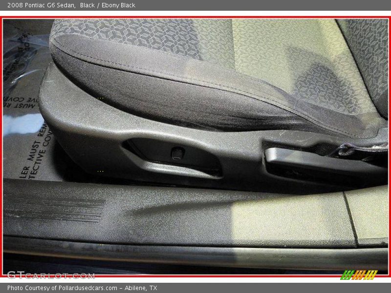 Black / Ebony Black 2008 Pontiac G6 Sedan