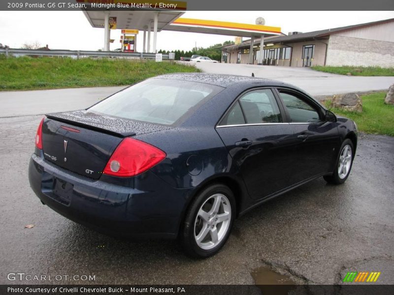 Midnight Blue Metallic / Ebony 2009 Pontiac G6 GT Sedan