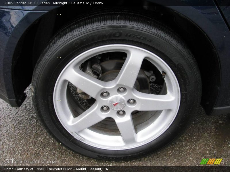 Midnight Blue Metallic / Ebony 2009 Pontiac G6 GT Sedan