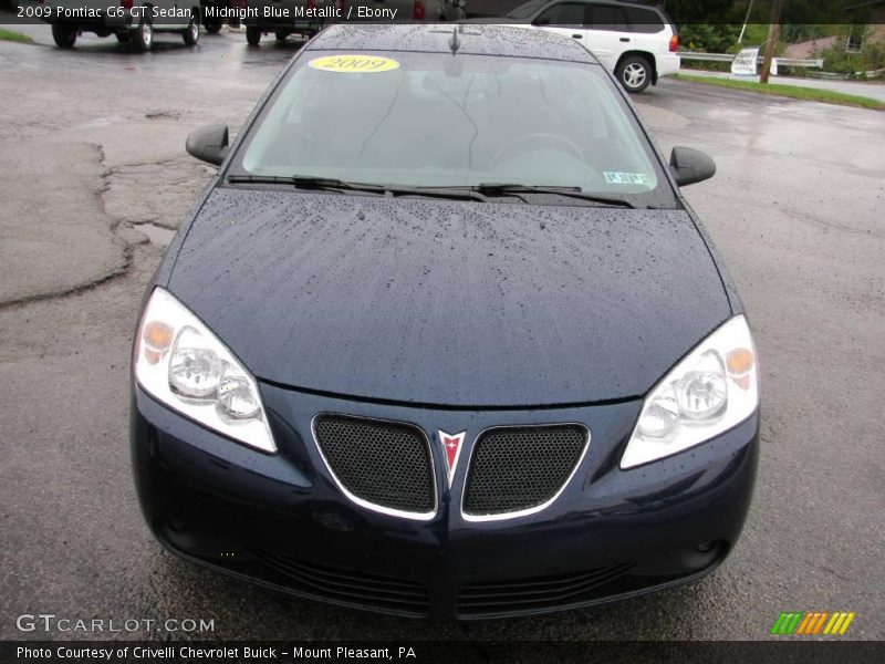 Midnight Blue Metallic / Ebony 2009 Pontiac G6 GT Sedan