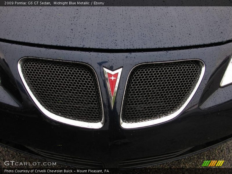 Midnight Blue Metallic / Ebony 2009 Pontiac G6 GT Sedan