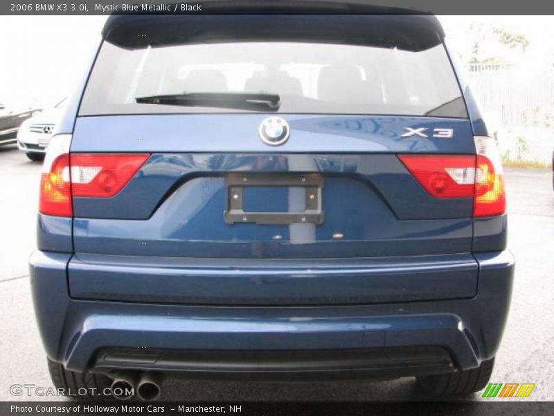 Mystic Blue Metallic / Black 2006 BMW X3 3.0i