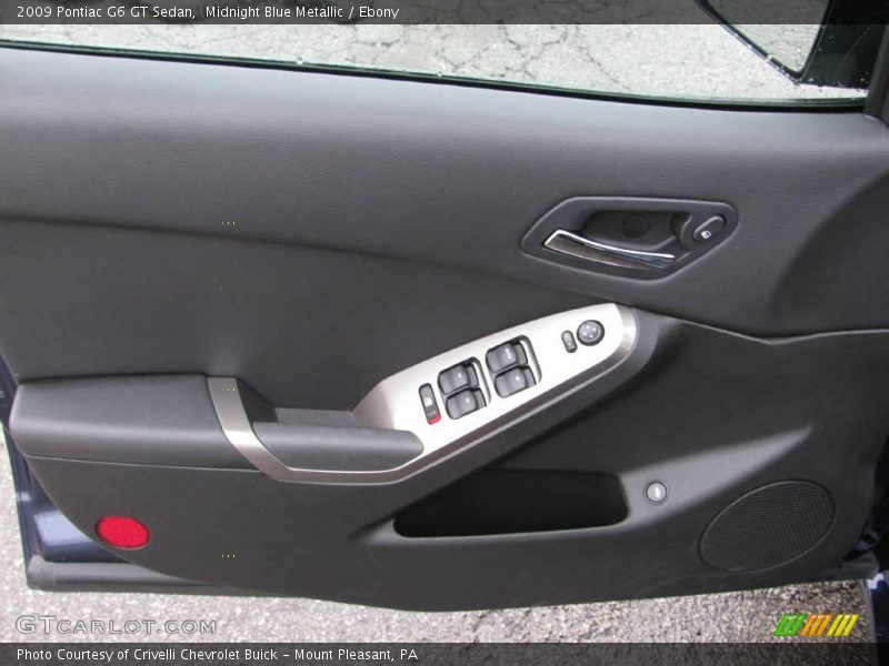 Midnight Blue Metallic / Ebony 2009 Pontiac G6 GT Sedan