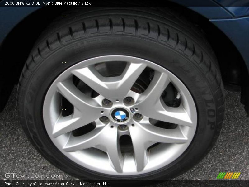 Mystic Blue Metallic / Black 2006 BMW X3 3.0i