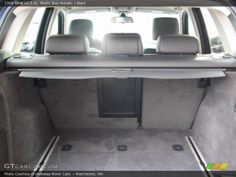 Mystic Blue Metallic / Black 2006 BMW X3 3.0i