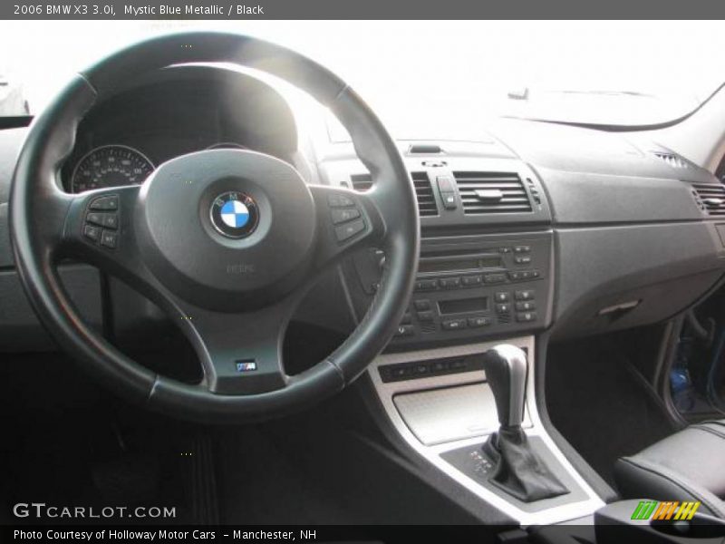 Mystic Blue Metallic / Black 2006 BMW X3 3.0i