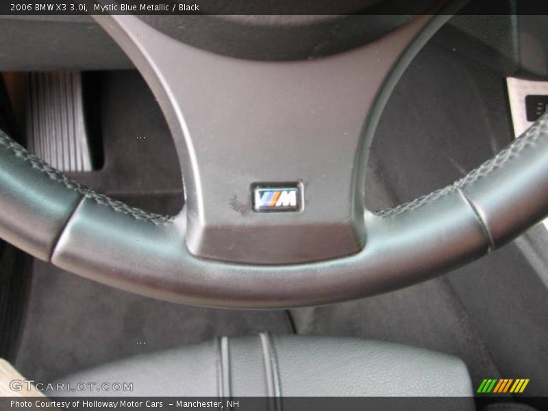 Mystic Blue Metallic / Black 2006 BMW X3 3.0i